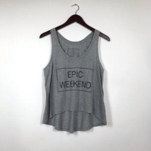 Fifth Sun Small t-Shirt Gray Graphic Tee Tank Top